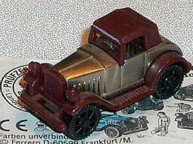 Aston Martin 1922 (rot/ silber) mit Beipackzettel