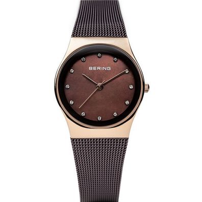 Bering Damen Uhr Armbanduhr Slim Classic - 12927-262 Meshband