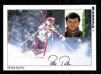 Peter Roth Autogrammkarte Original Signiert Skialpin + A56257 BE