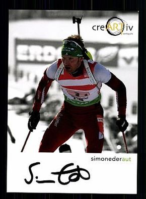 Simon Eder Autogrammkarte Original Signiert Biathlon + A 56300