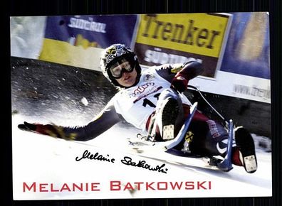Melanie Batkowski Autogrammkarte Original Signiert Rodeln + A 56067