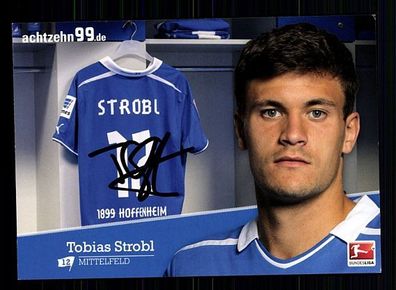 Tobias Strobl TSG Hoffenheim 2013-14 Autogrammkarte + A 56102