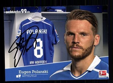Eugen Polanski TSG Hoffenheim 2013-14 Autogrammkarte + A 56099