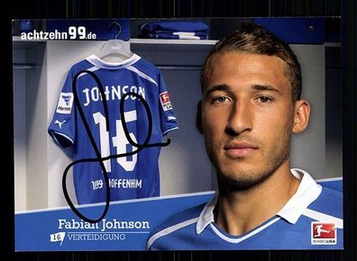Fabian Johnson TSG Hoffenheim 2013-14 Autogrammkarte + A 56105