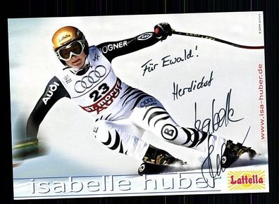 Isabelle Huber Autogrammkarte Original Signiert Skialpine + A 56173