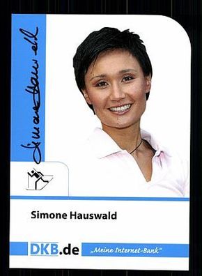 Simone Hauswald Autogrammkarte Original Signiert Biathlon + A 56283