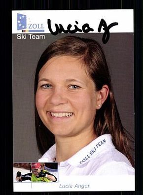 Lucia Anger Autogrammkarte Original Signiert Ski Langlauf + A 56379