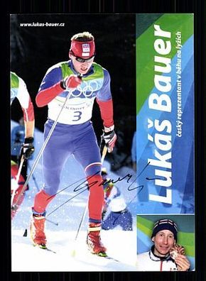 Lukas Bauer Autogrammkarte Original Signiert Ski Langlauf + A 56374