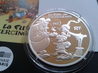 Original 10 euro 2019 PP (proof, BE) Frankreich 22,2g Silber Asterix Vercingetorix