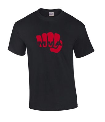 schwarzes T-Shirt MMA Faust