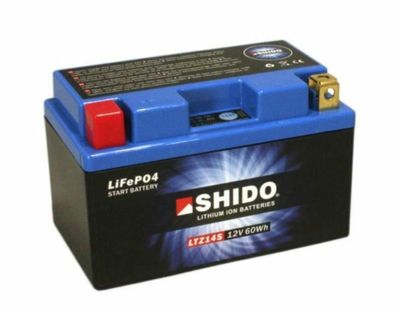 Shido LTZ14S LiFePO4 Motorradbatterie sicher, leicht und lange Lebensdauer
