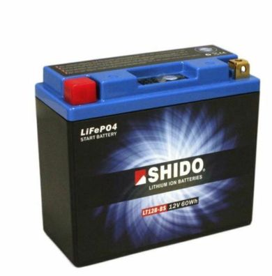 Shido LT12B-BS LiFePO4 Motorradbatterie sicher, leicht und lange Lebensdauer