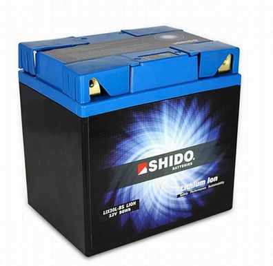 Shido LIX30L-BS LiFePO4 Motorradbatterie sicher, leicht und lange Lebensdauer