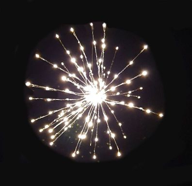 LED Polarstern 70cm - 160 LED / 12 blinkende Lichter - Weihnachts Deko Stern Außen