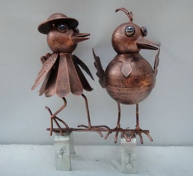 Dachrinnen - und Zaunfigur Vogelpaar 1979 Zierfigur Ziervogel Dekoration
