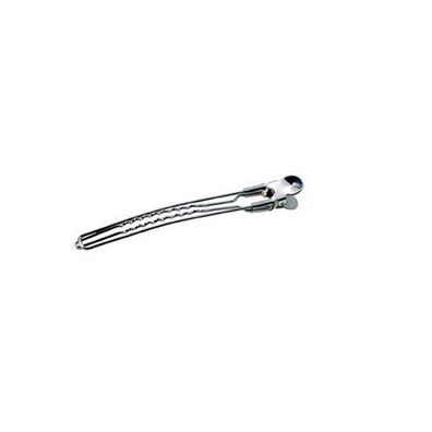 Comair Chrom-Clips silber 12,5 cm 10 Stück