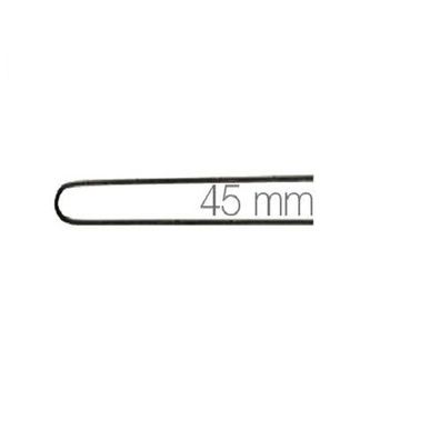 Comair Postiche-Nadeln glatt 45 mm schwarz, 50er-Beutel, 0,8 mm