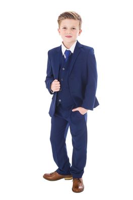 Festlicher Kinder Jungen Anzug royalblau Kommunionanzug Hochzeitsanzug Taufanzug 