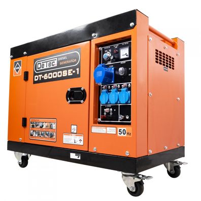 DeTec. 1-Phasen Diesel Generator Notstrom Stromerzeuger DT-6000SE-1 230V 5500W