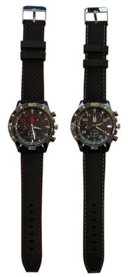 Armbanduhr Herren mit Dom-Print schwarzes Silikonarmband Köln Kölle Kölnuhr Uhr