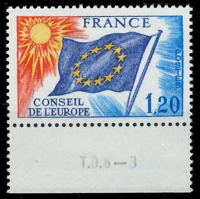 Frankreich Dienstmarken Europarat Nr 18 postfrisch URA X05B49E