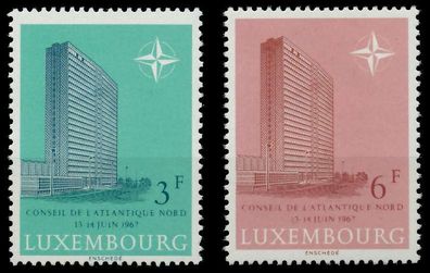 Luxemburg 1967 Nr 751-752 postfrisch SAE4562