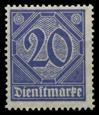 Deutsches REICH Dienstmarken 1920 Nr 26 postfrisch X063F8A