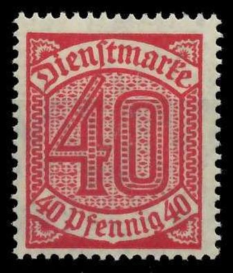 Deutsches REICH Dienstmarken 1920 Nr 28 postfrisch X063F8E