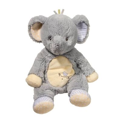 Schlummer-Elefant Baby-Plüschtier luftig-weich Schmusepuppe Kuscheltier 6508 grau