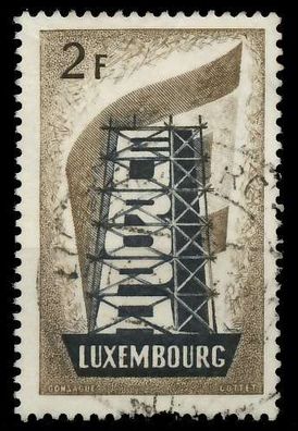 Luxemburg 1956 Nr 555 zentrisch gestempelt X06A8CA
