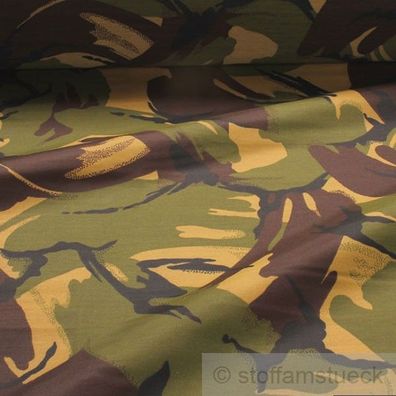 Stoff Polyester Flecktarn DPM England UK Camouflage Tarndruck wasserabweisend