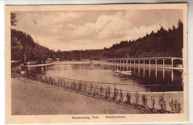 60769 Ak Rastenberg in Thüringen Schwimmbad 1927