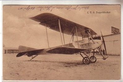 61108 Ak L.V.G. Doppeldecker Flugzeug 1916