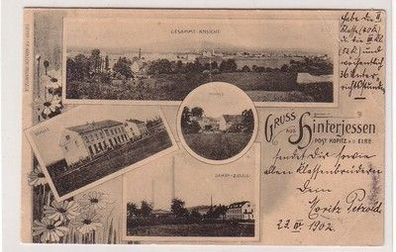 61092 Mehrbild Ak Gruß aus Hinterjessen bei Kopitz an der Elbe 1902