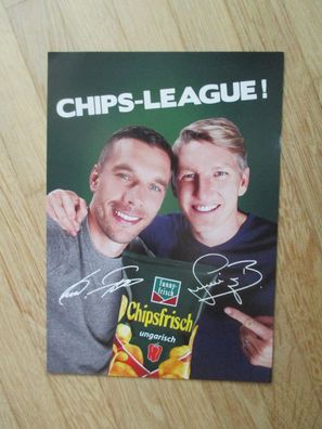 FC Bayern München DFB Bastian Schweinsteiger & Lukas Podolski - Autogramme!!!