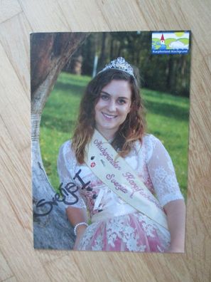 Aischgründer Karpfenkönigin Svenja I. - handsigniertes Autogramm!!!