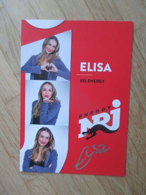 Radio Energy NRJ Moderatorin Elisa - handsigniertes Autogramm!!