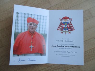 Erzbischof von Luxemburg Kardinal Jean-Claude Hollerich - handsigniertes Autogramm!!