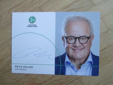DFB Präsident Fritz Keller - handsigniertes Autogramm!!!