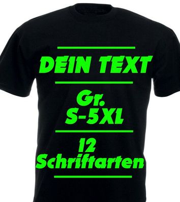 T-Shirt Druck Teamshirt bedrucken Wunschtext Schriftzug gestalten Firmen, JGA xx