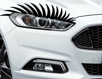 2x Wimpern Scheinwerfe Aufkleber Wimpern eyelashes Car Sticker xxx Auto Augen