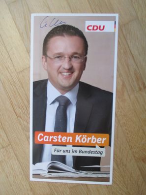 MdB CDU Carsten Körber - handsigniertes Autogramm!!!