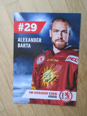 Eishockey Bundesliga DEG Düsseldorfer EG Alexander Barta - hands. Autogramm!!