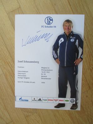 FC Schalke 04 - Josef Schnusenberg - handsigniertes Autogramm!!
