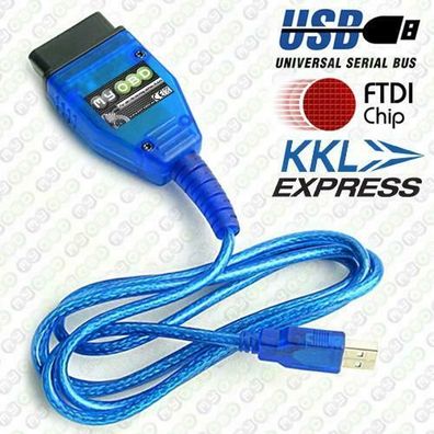 KKL Interface Fehler Diagnose für VW Audi Seat Skoda Service ABS Airbag ..