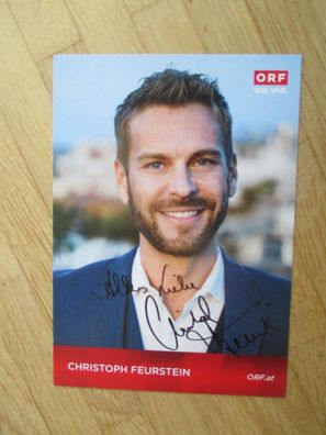 ORF Fernsehmoderator Christoph Feurstein - handsigniertes Autogramm!!!