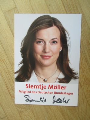 MdB SPD Siemtje Möller - handsigniertes Autogramm!!