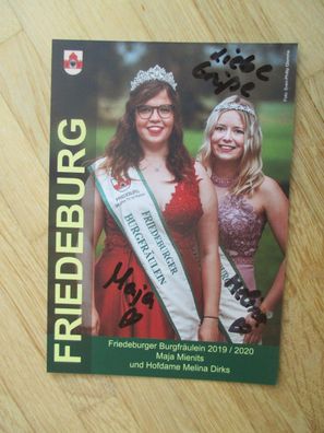 Friedeburger Burgfräulein 2019/2020 Maja Mienits & Hofdame Melina Dirks - Autogramme!