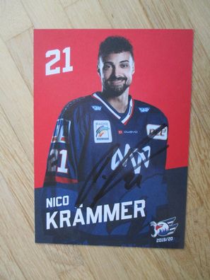 Eishockey Bundesliga Adler Mannheim Nico Krämer - handsigniertes Autogramm!!