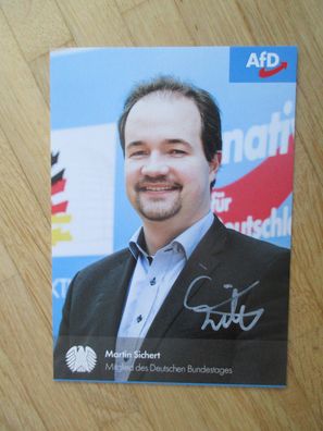 MdB AfD Politiker Martin Sichert - handsigniertes Autogramm!!!